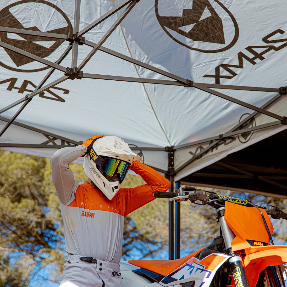 Rennzelt Mit Wänden 24MX Easy-Up Grau