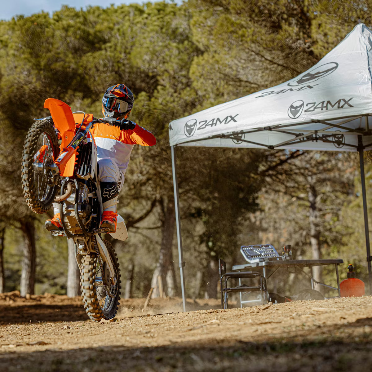 Rennzelt Mit Wänden 24MX Easy-Up Grau