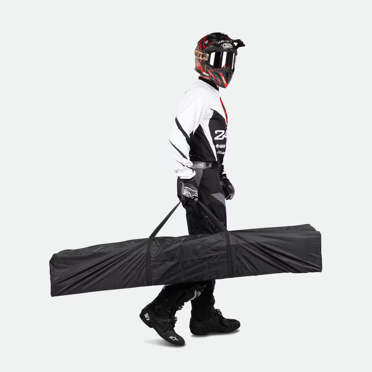 Rennzelt Mit Wänden 24MX Easy-Up Grau